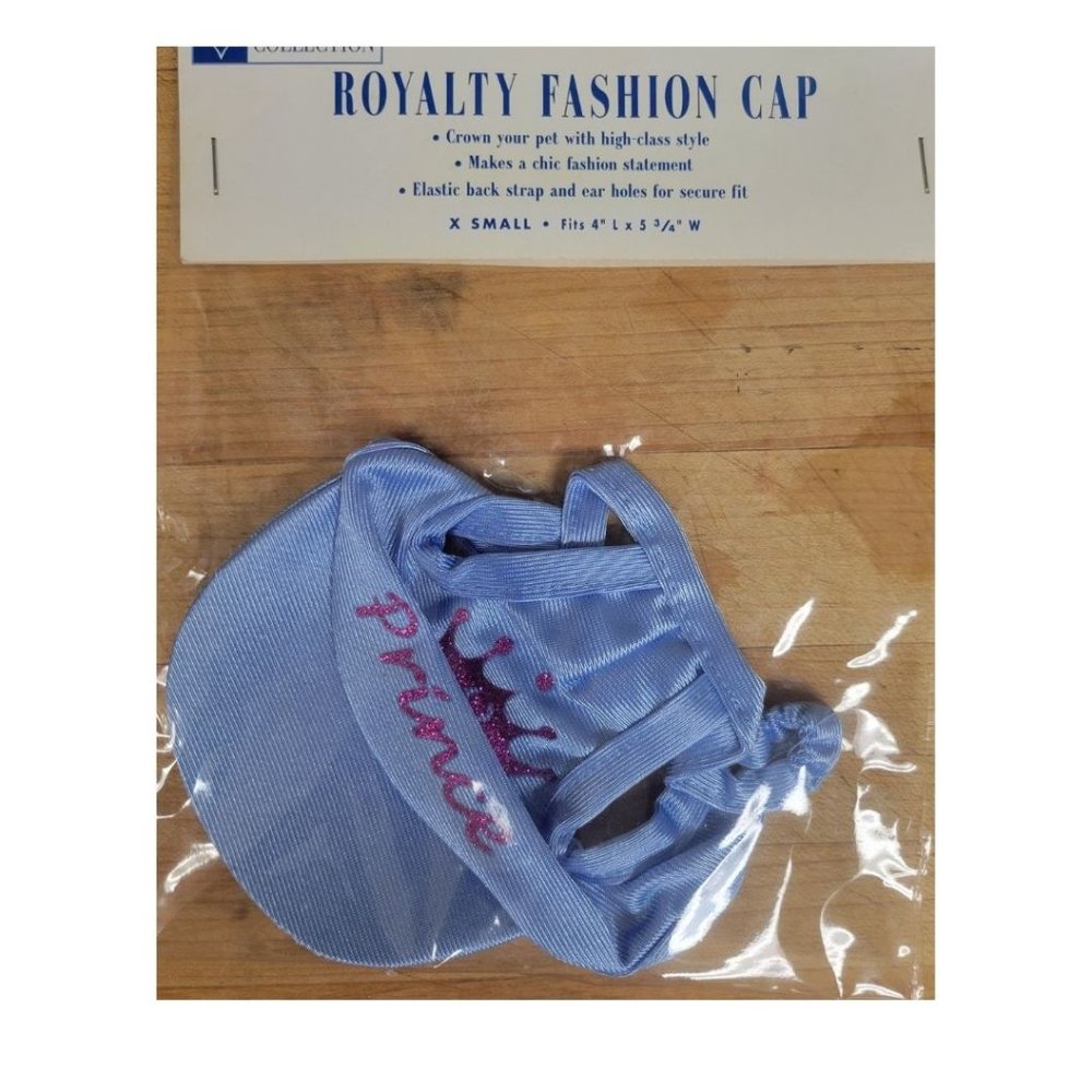 East Side Collection Pet Royalty Fashion Blue Prince Dog Cap